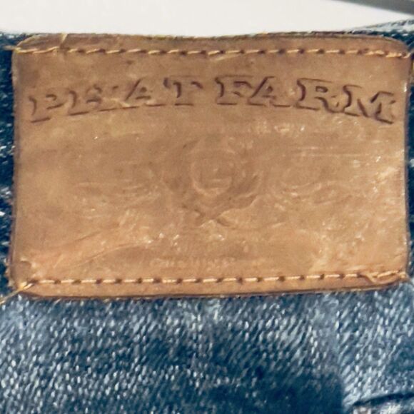 Phat Farm Jeans Mens 38 x 34 Vtg 90s Y2K Distressed Streetwear Libra Cut Hip Hop - Picture 3 of 13